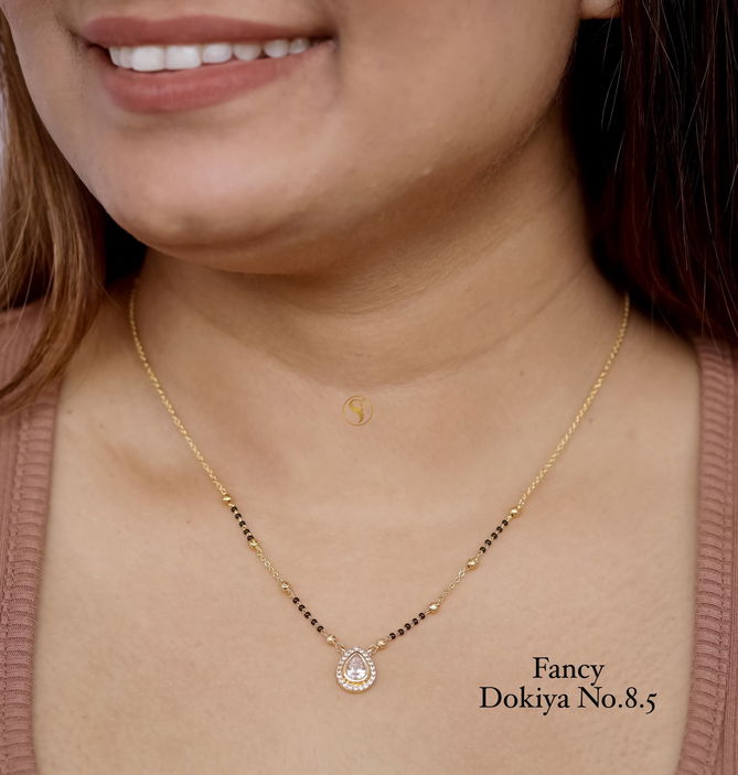 Designer Daily Wear Dokiya Mangalsutra 20 Wholesale Shop In Surat
